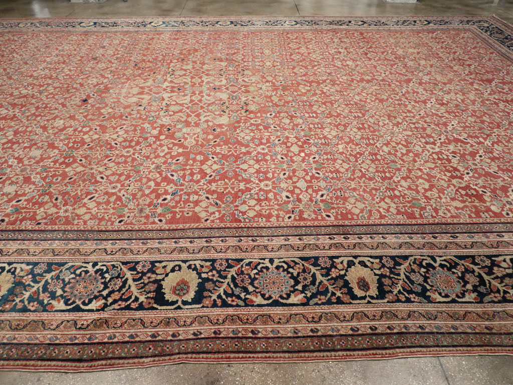 Antique Persian Mahal Oversize Carpet, No.27816 - Galerie Shabab