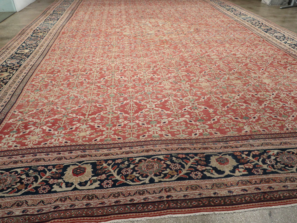 Antique Persian Mahal Oversize Carpet, No.27816 - Galerie Shabab