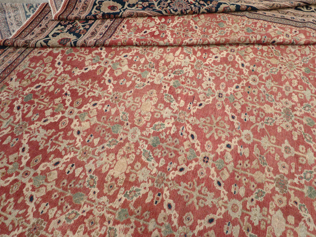 Antique Persian Mahal Oversize Carpet, No.27816 - Galerie Shabab