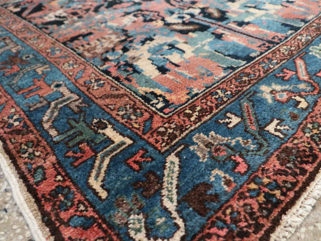 Antique Persian Malayer Square Throw Rug, No.27833 - Galerie Shabab