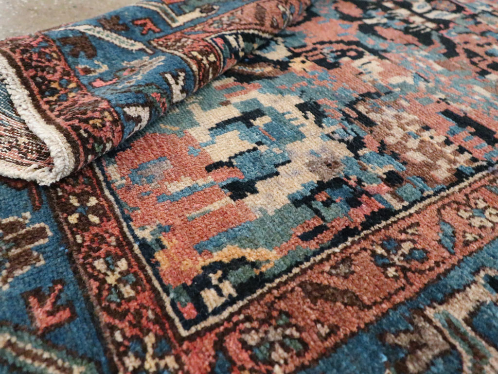 Antique Persian Malayer Square Throw Rug, No.27833 - Galerie Shabab