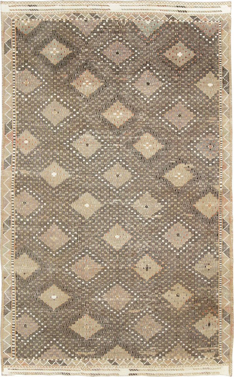 Vintage Turkish Flatweave Kilim Rug, No.27836 - Galerie Shabab