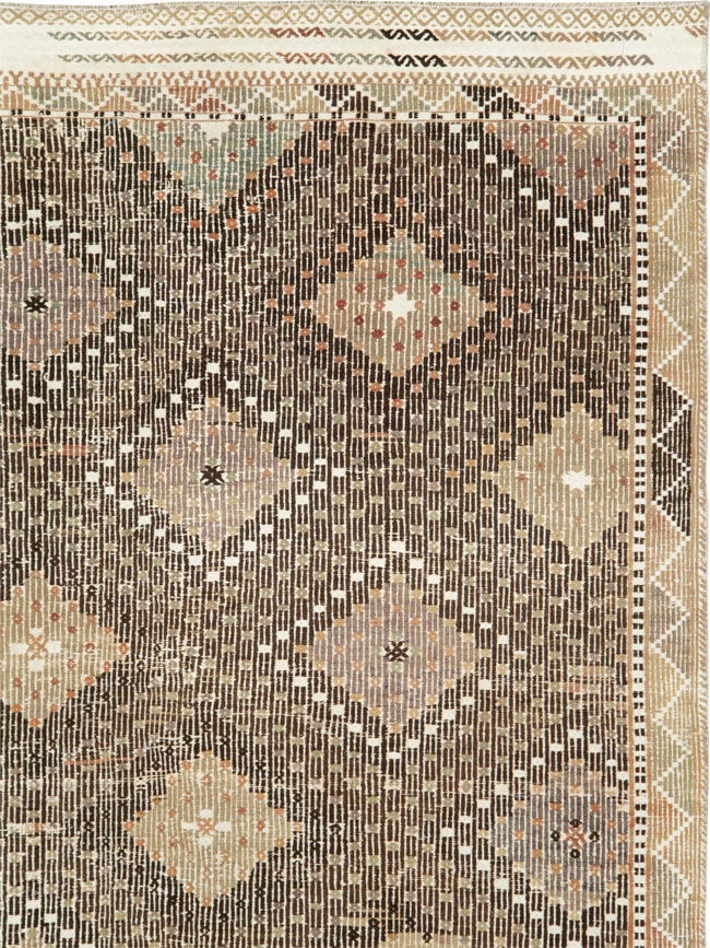 Vintage Turkish Flatweave Kilim Rug, No.27836 - Galerie Shabab