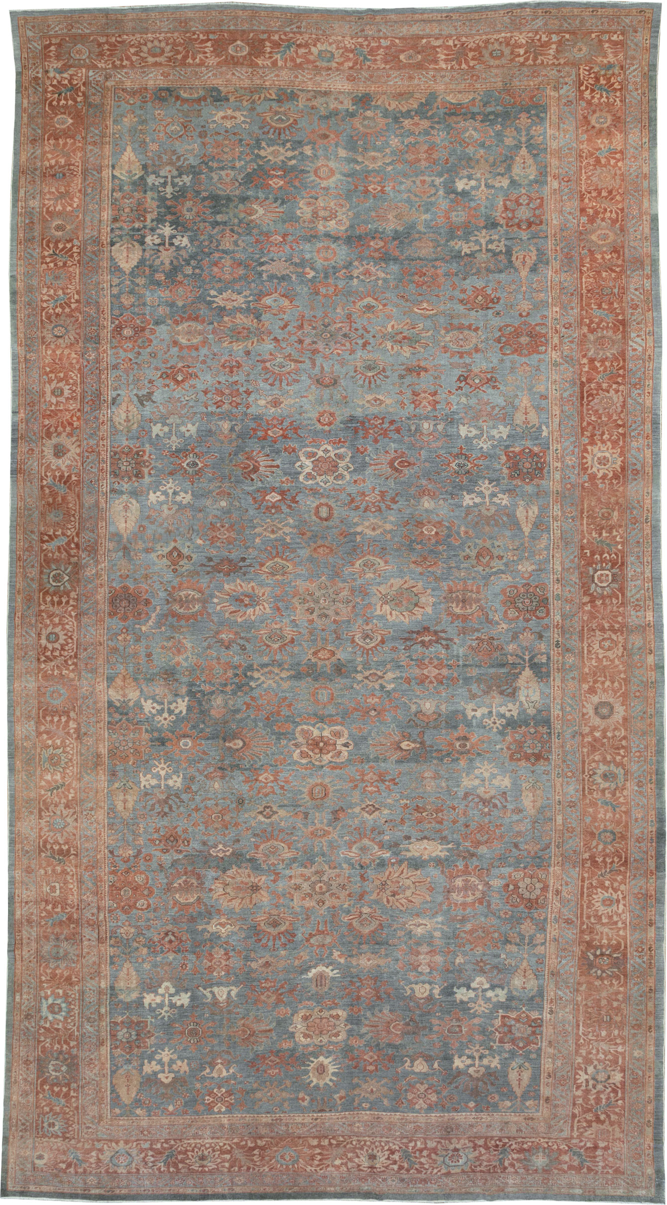 Antique Persian Mahal Oversize Carpet, No.27838 - Galerie Shabab