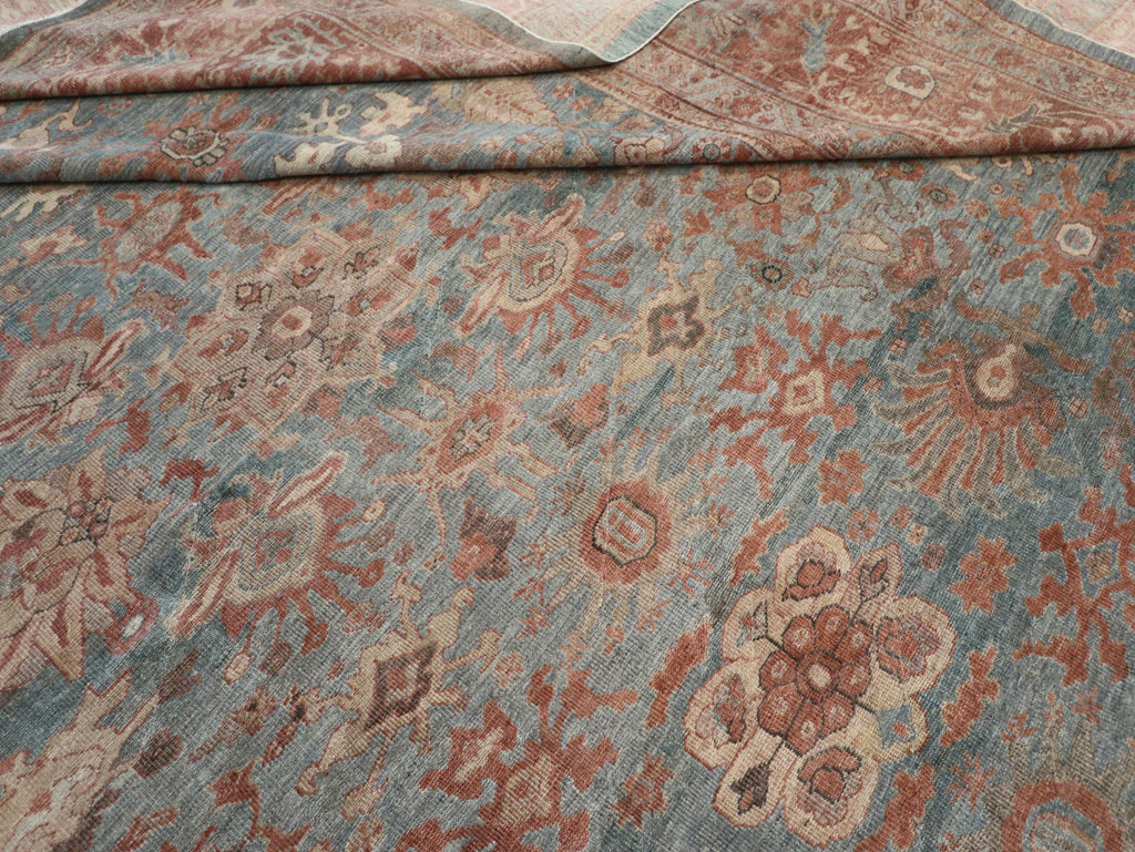 Antique Persian Mahal Oversize Carpet, No.27838 - Galerie Shabab