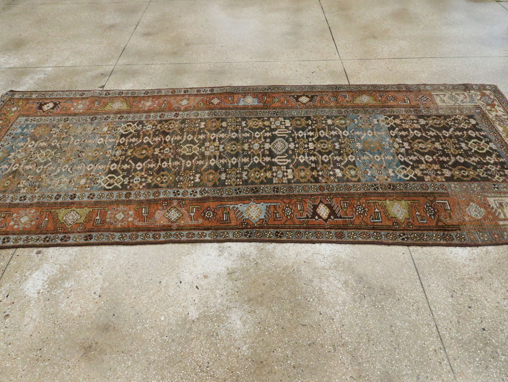 Antique Persian Bidjar Gallery Carpet, No.27860 - Galerie Shabab