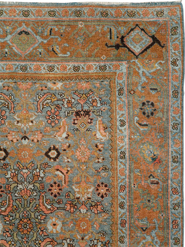 Antique Persian Bidjar Accent Rug, No.27862 - Galerie Shabab