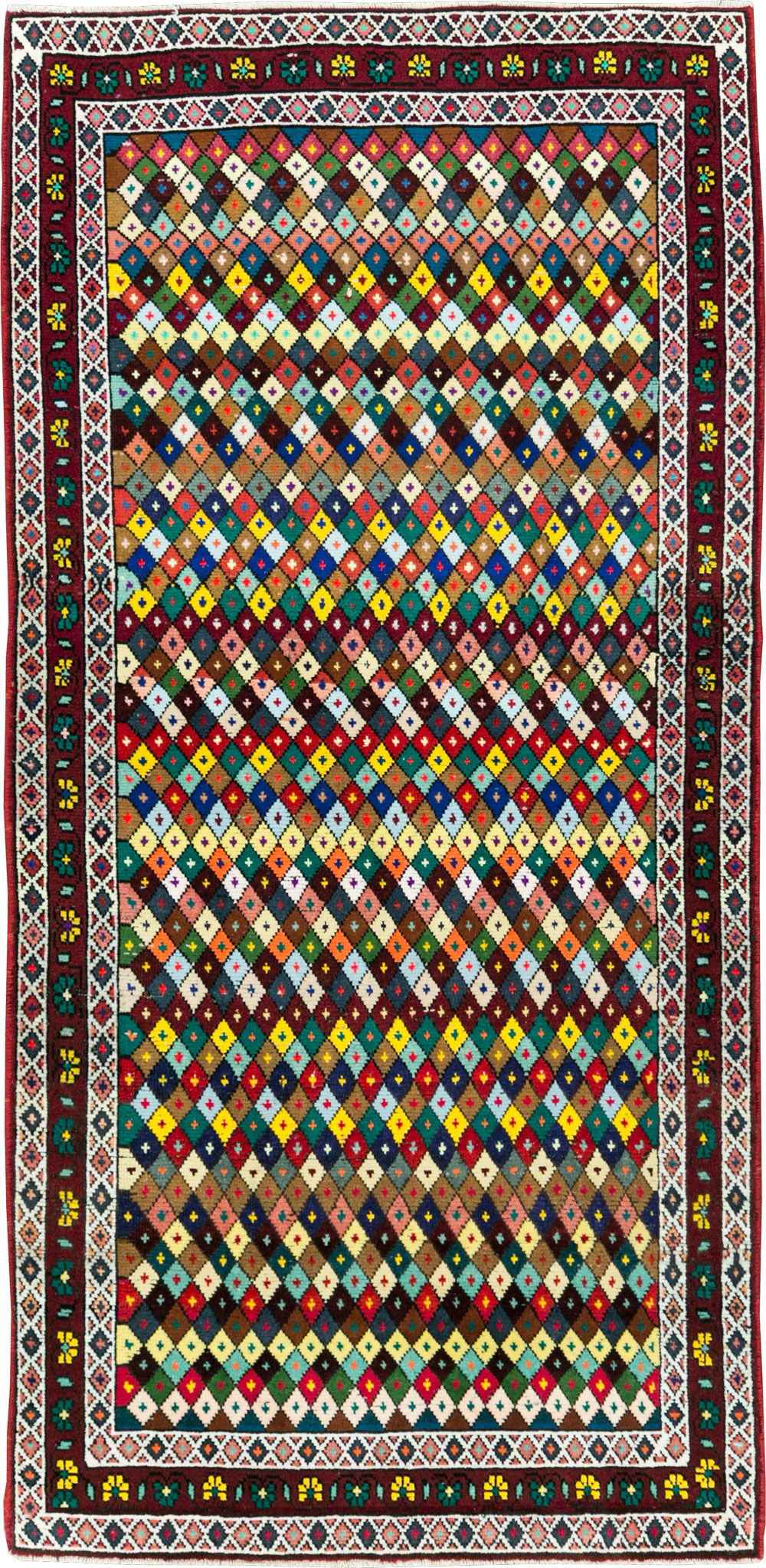 Vintage Persian Hamadan Rug, No.27865 - Galerie Shabab