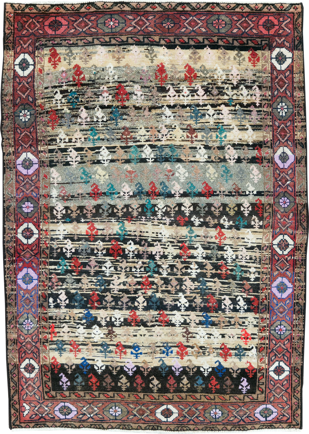 Vintage Persian Hamadan Rug, No.27866 - Galerie Shabab
