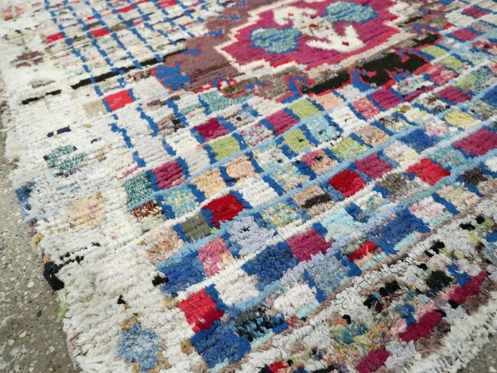 Vintage Persian Cotton Hamadan Rug, No.27867 - Galerie Shabab