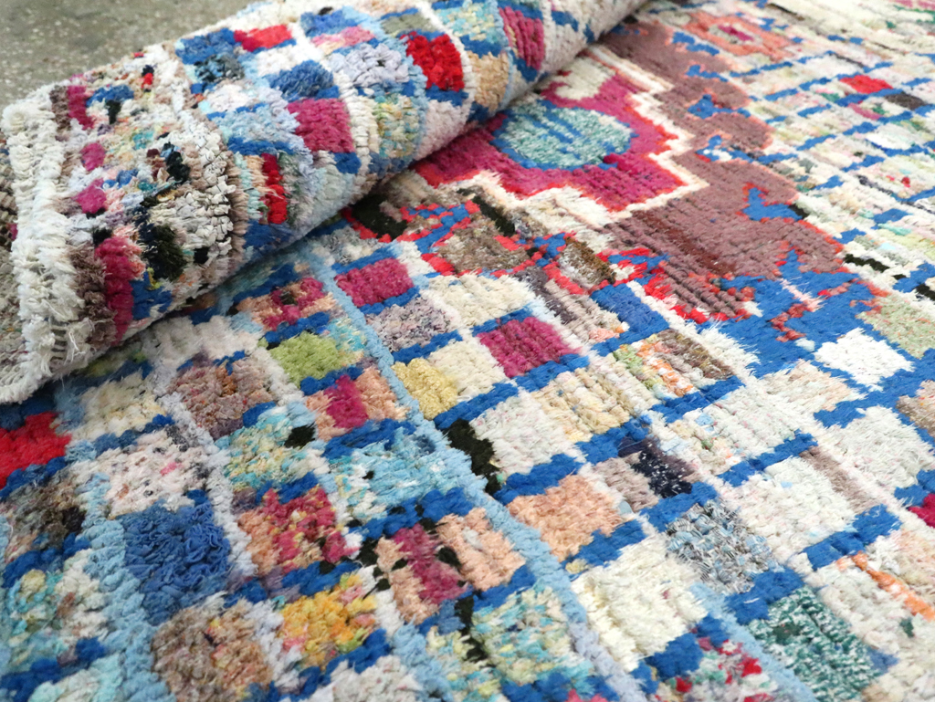 Vintage Persian Cotton Hamadan Rug, No.27867 - Galerie Shabab