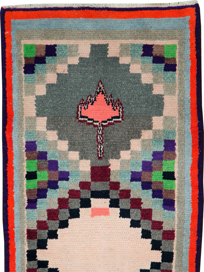 Vintage Persian Mahal Small Runner, No.27868 - Galerie Shabab