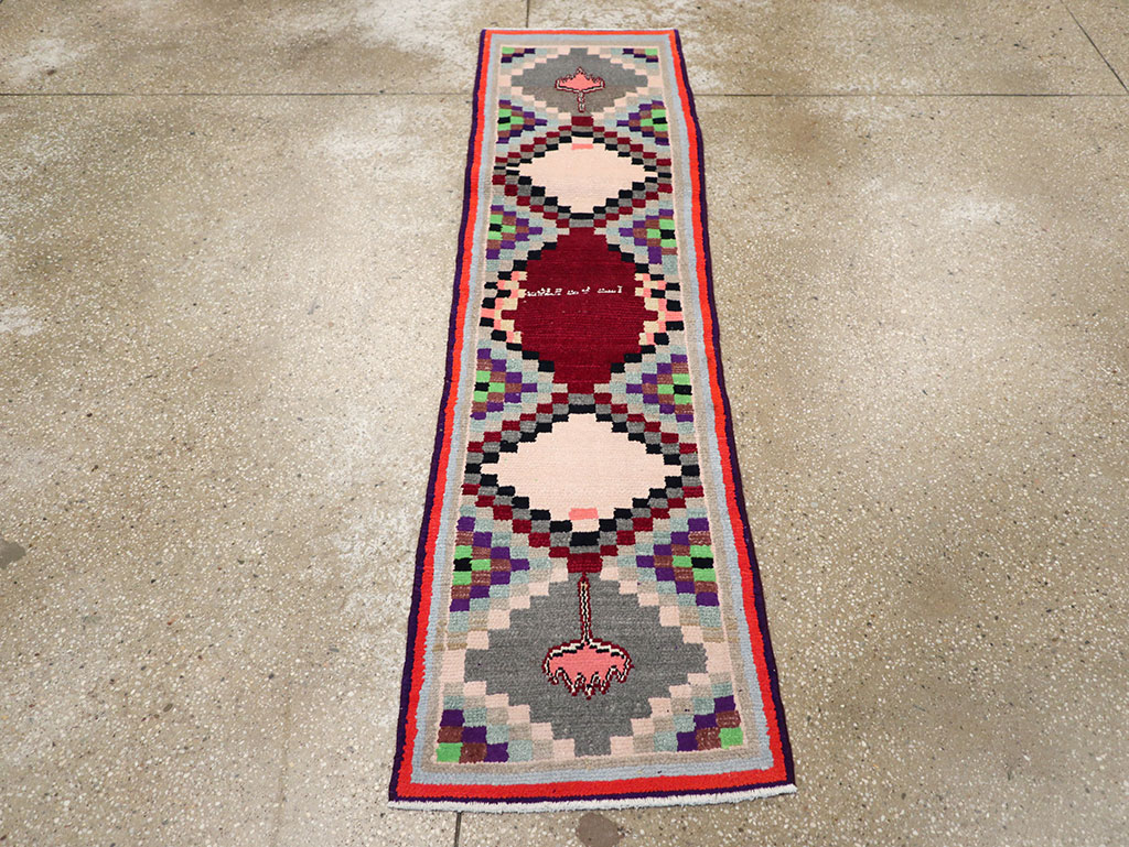 Vintage Persian Mahal Small Runner, No.27868 - Galerie Shabab
