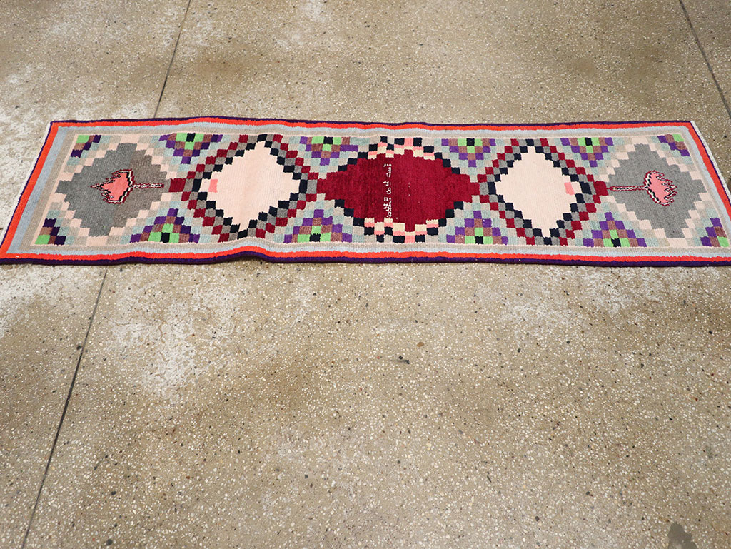 Vintage Persian Mahal Small Runner, No.27868 - Galerie Shabab