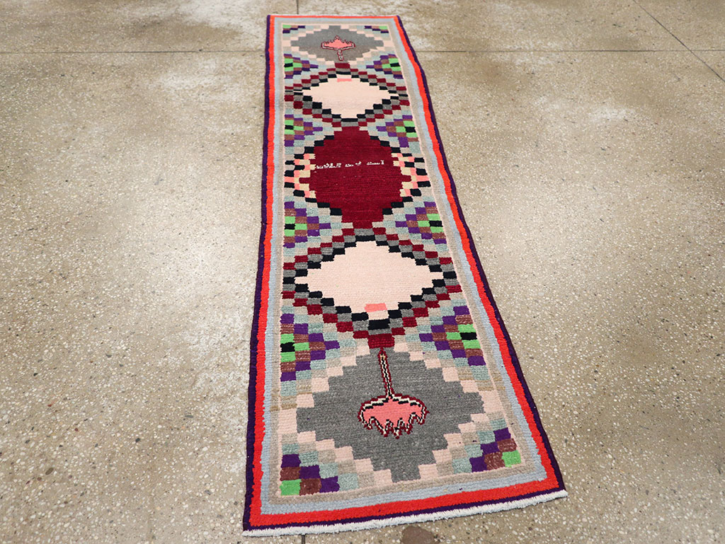 Vintage Persian Mahal Small Runner, No.27868 - Galerie Shabab