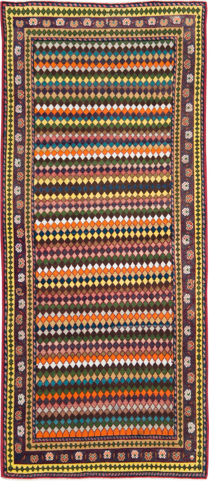 Vintage Persian Mahal Small Runner, No.27870 - Galerie Shabab