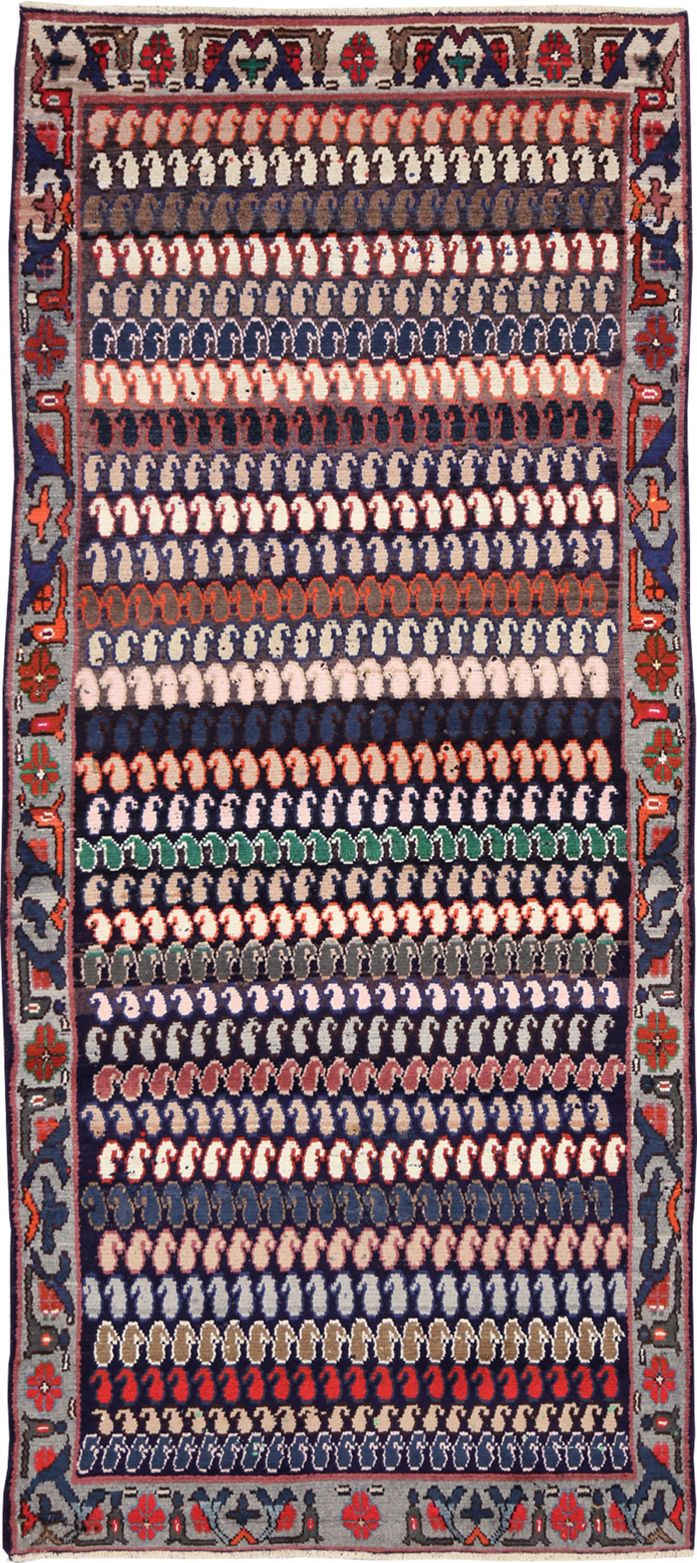 Vintage Persian Hamadan Rug, No.27871 - Galerie Shabab