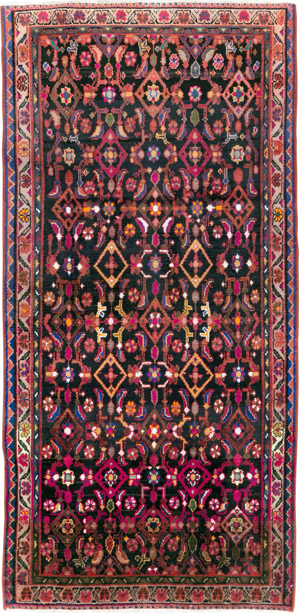 Vintage Persian Hamadan Rug, No.27874 - Galerie Shabab