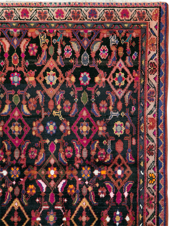 Vintage Persian Hamadan Rug, No.27874 - Galerie Shabab