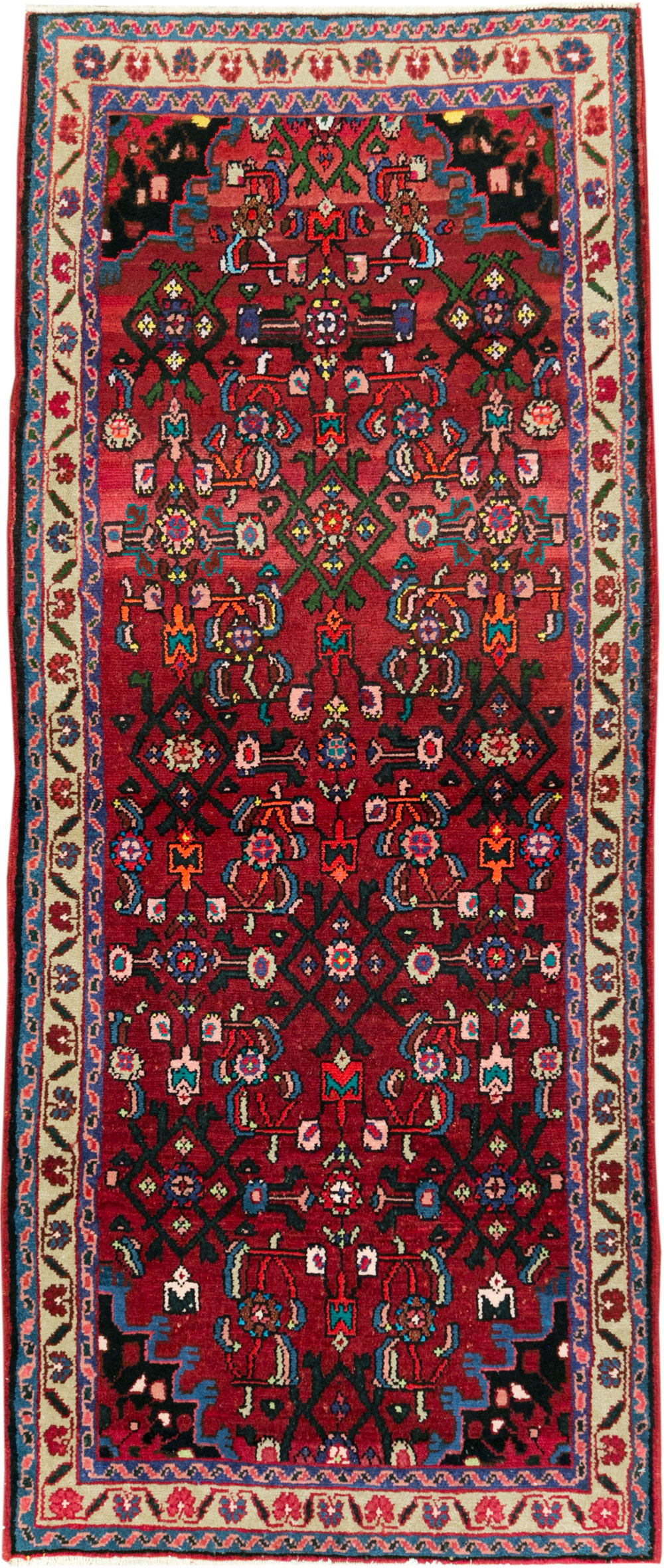 Vintage Persian Hamadan Rug, No.27879 - Galerie Shabab