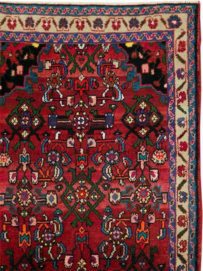Vintage Persian Hamadan Rug, No.27879 - Galerie Shabab