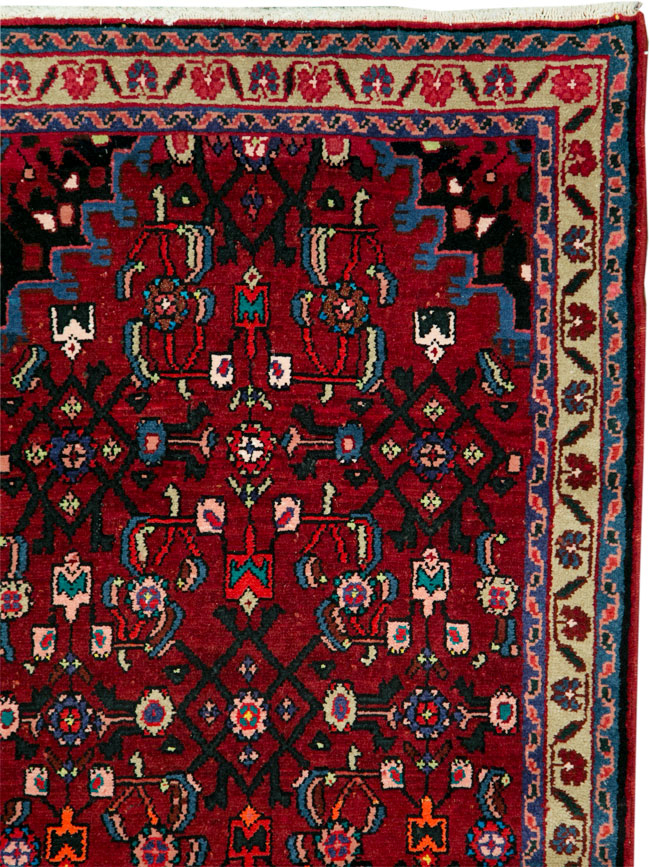 Vintage Persian Hamadan Rug, No.27879 - Galerie Shabab