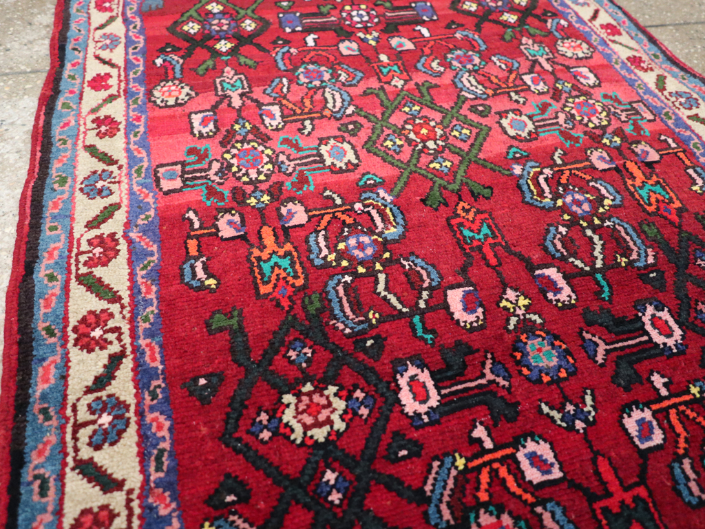 Vintage Persian Hamadan Rug, No.27879 - Galerie Shabab