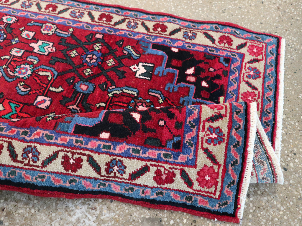 Vintage Persian Hamadan Rug, No.27879 - Galerie Shabab
