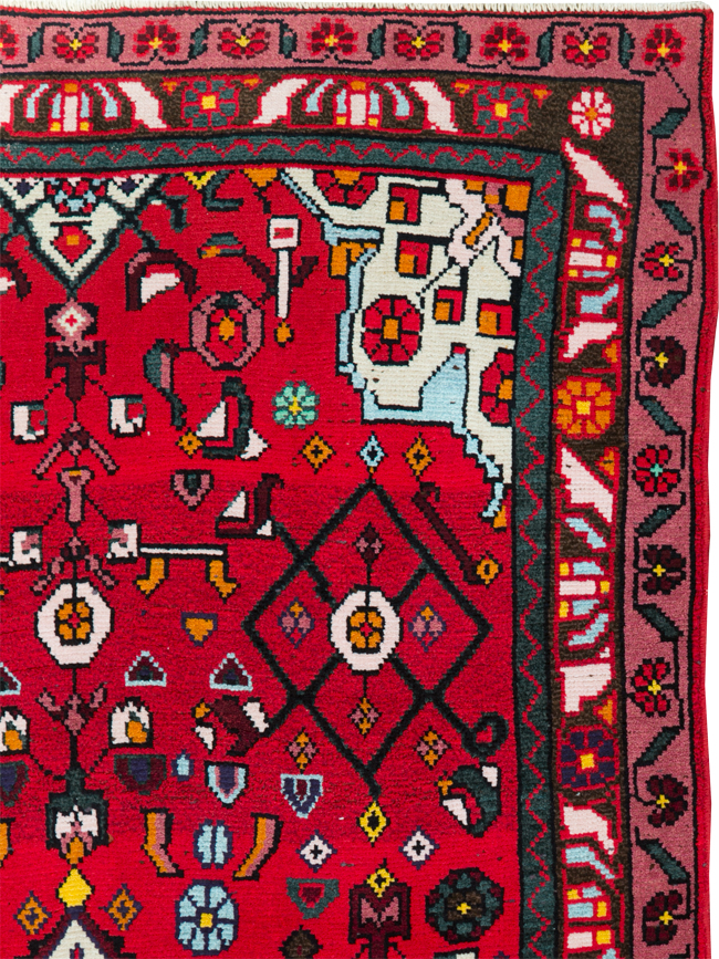 Vintage Persian Hamdan Rug, No.27880 - Galerie Shabab