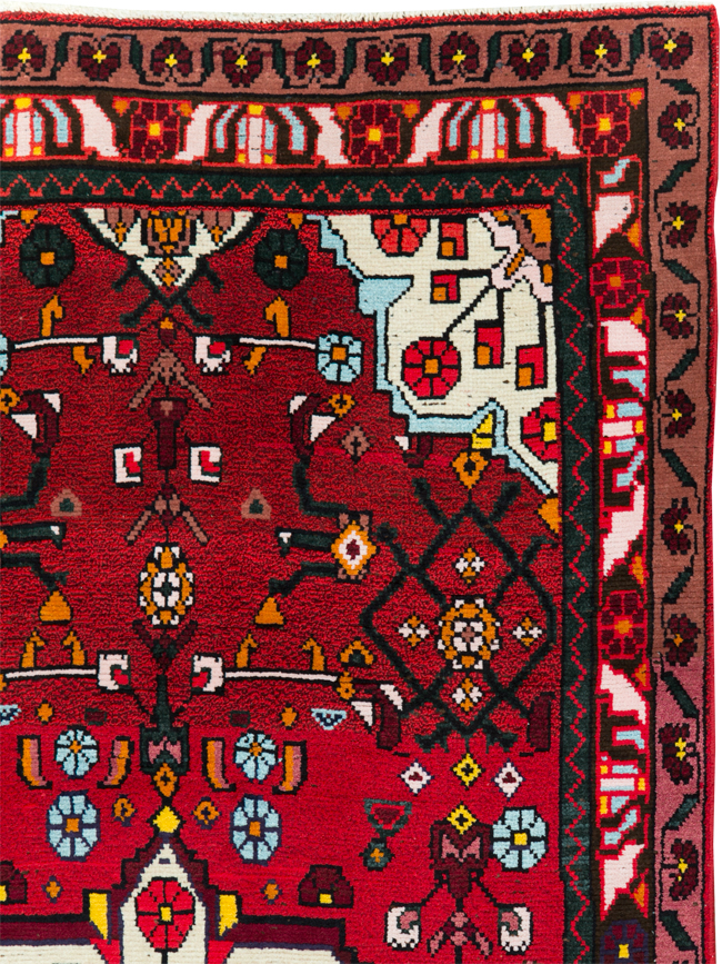 Vintage Persian Hamdan Rug, No.27880 - Galerie Shabab