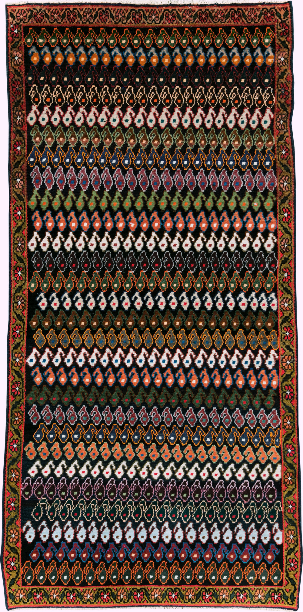 Vintage Persian Hamadan Rug, No.27881 - Galerie Shabab