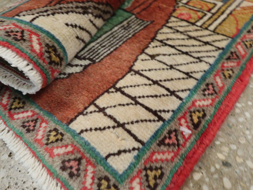 Vintage Persian Tabriz Pictorial Rug, No.27887 - Galerie Shabab