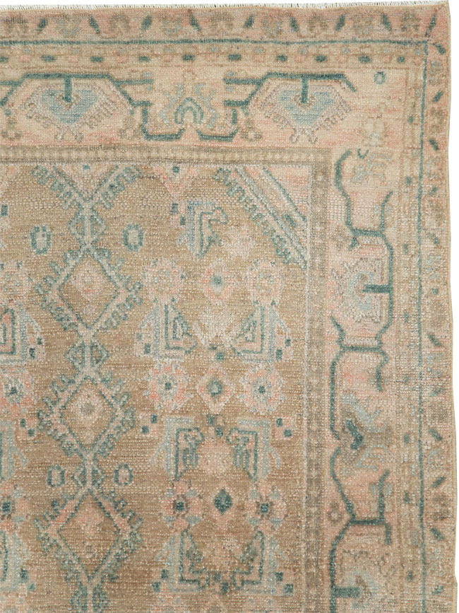 Vintage Persian Malayer Throw Rug, No.27890 - Galerie Shabab