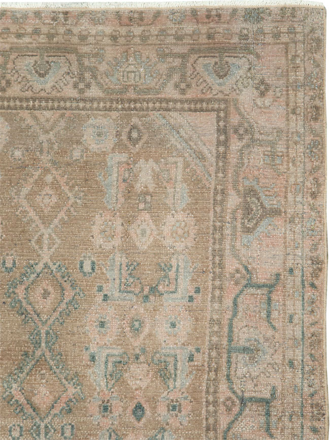 Vintage Persian Malayer Throw Rug, No.27890 - Galerie Shabab