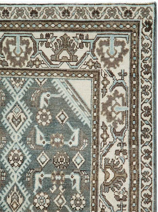 Vintage Persian Malayer Throw Rug (Pair: 1 of 2), No.27892 - Galerie Shabab