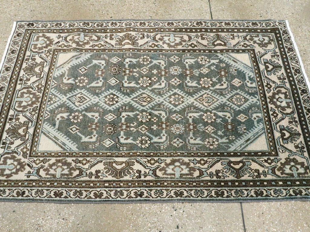 Vintage Persian Malayer Throw Rug (Pair: 1 of 2), No.27892 - Galerie Shabab