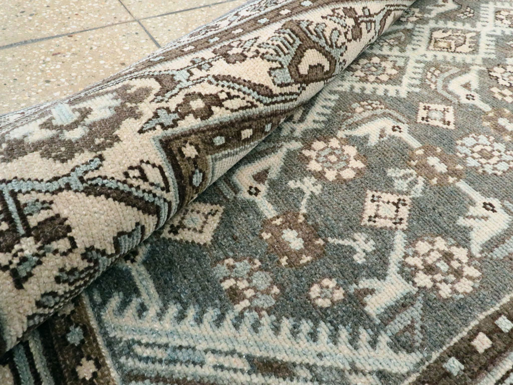 Vintage Persian Malayer Throw Rug (Pair: 1 of 2), No.27892 - Galerie Shabab