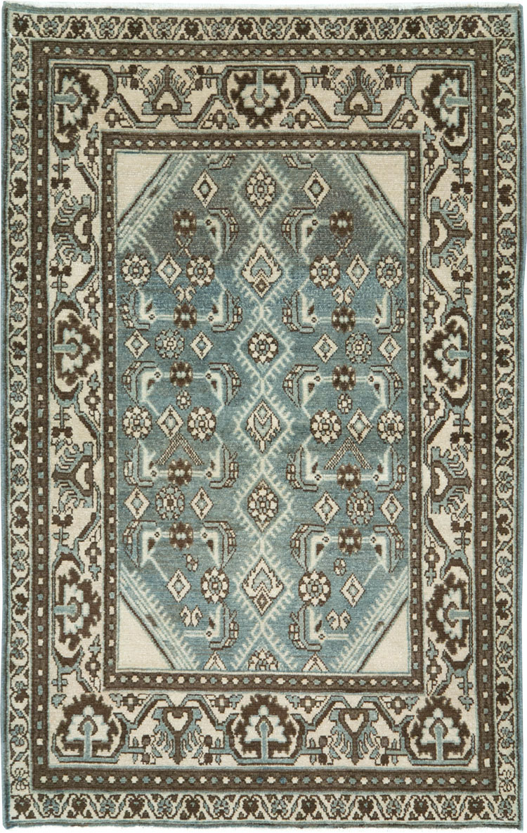 Vintage Persian Malayer Throw Rug (Pair: 2 of 2), No.27894 - Galerie Shabab