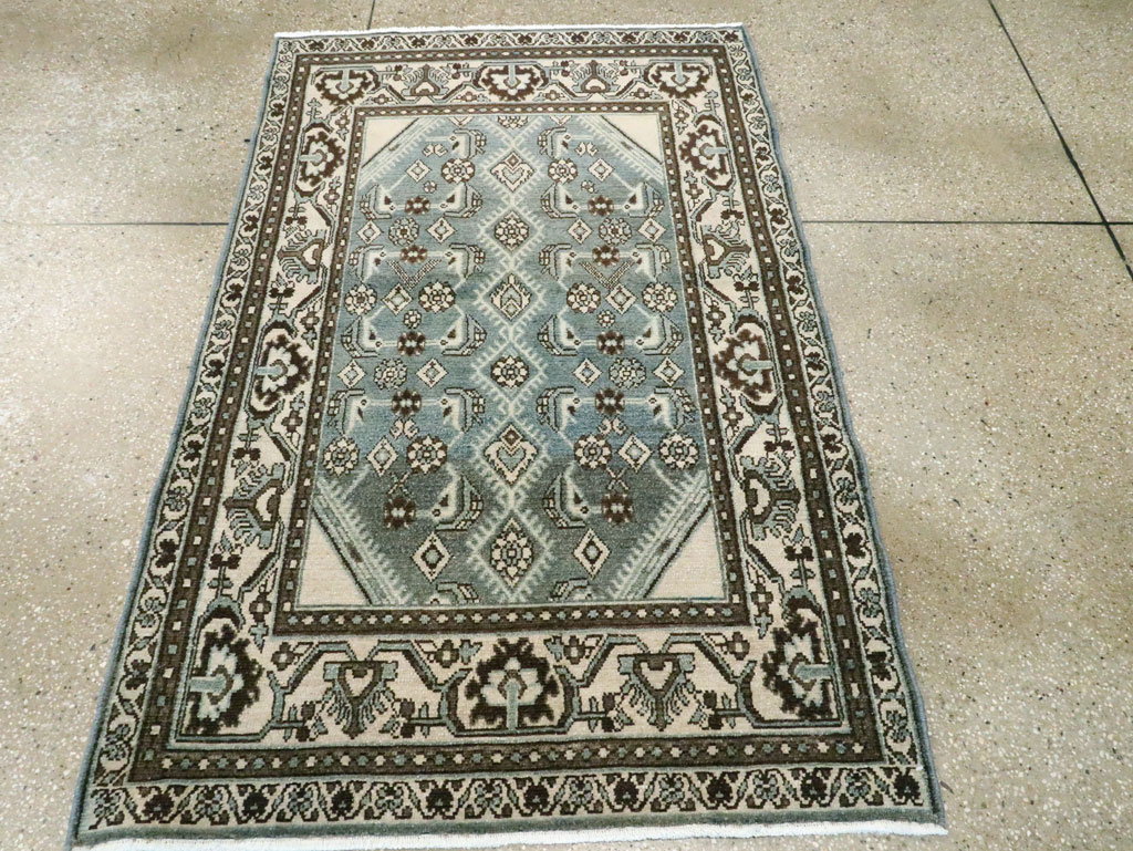 Vintage Persian Malayer Throw Rug (Pair: 2 of 2), No.27894 - Galerie Shabab