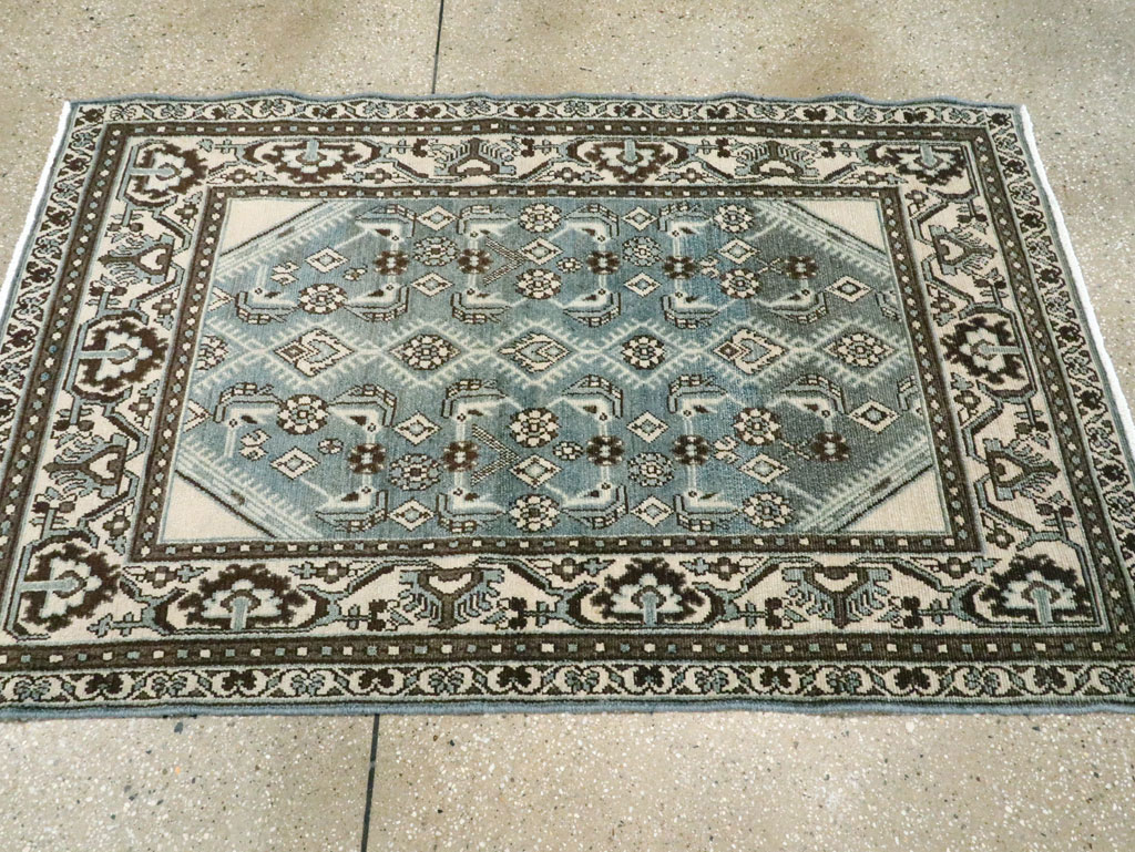 Vintage Persian Malayer Throw Rug (Pair: 2 of 2), No.27894 - Galerie Shabab