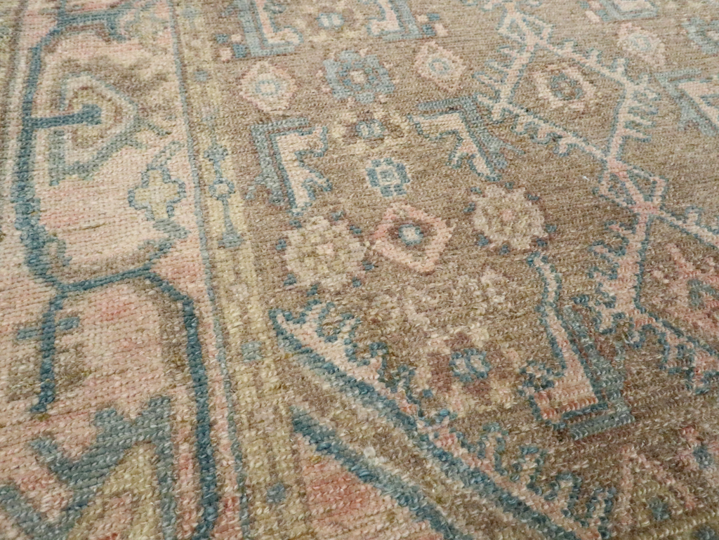 Vintage Persian Malayer Throw Rug, No.27895 - Galerie Shabab