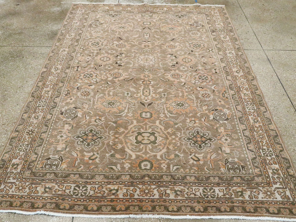 Vintage Persian Malayer Accent Rug (Pair: 1 of 2), No.27898 - Galerie Shabab
