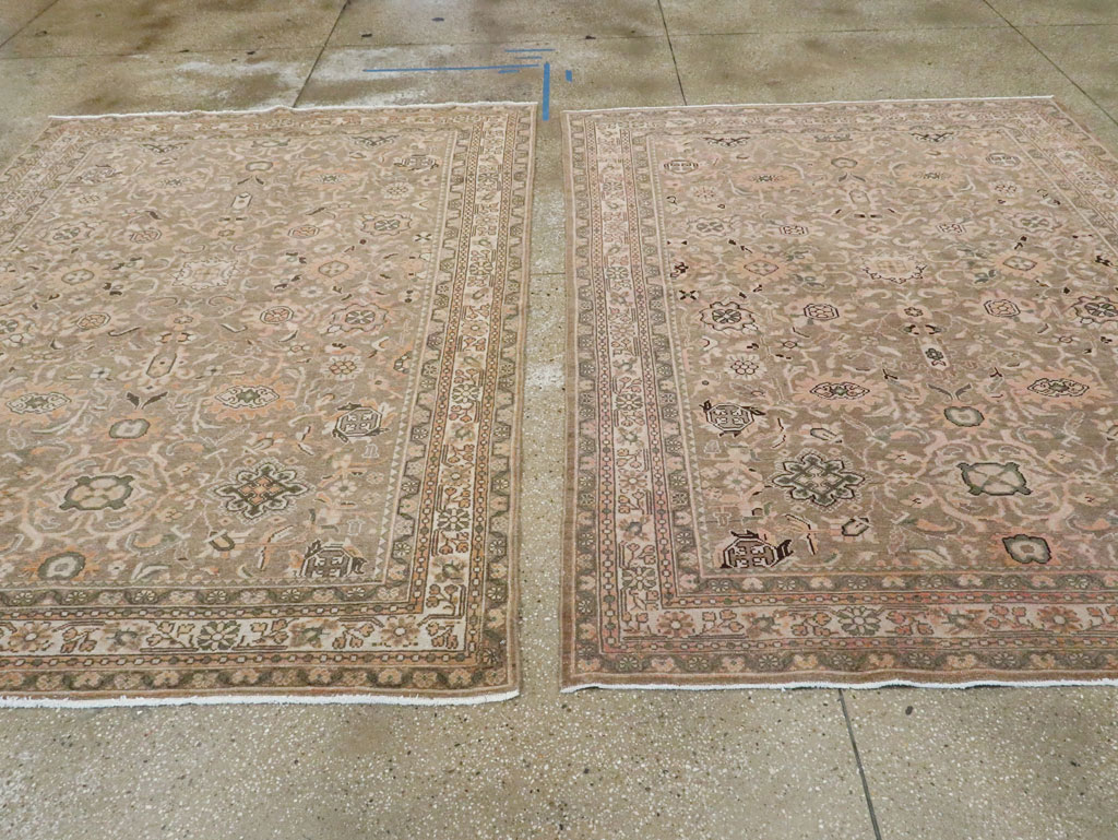Vintage Persian Malayer Accent Rug (Pair: 1 of 2), No.27898 - Galerie Shabab