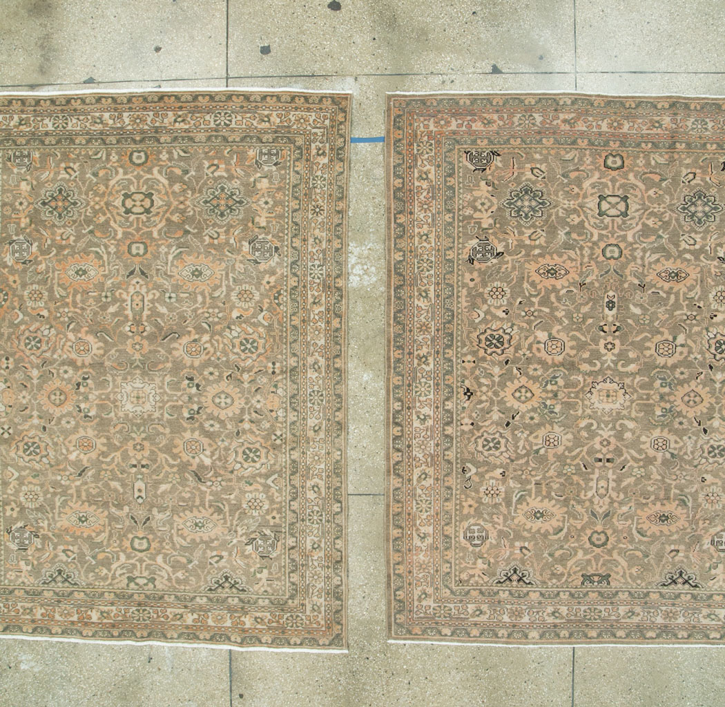 Vintage Persian Malayer Accent Rug (Pair: 1 of 2), No.27898 - Galerie Shabab