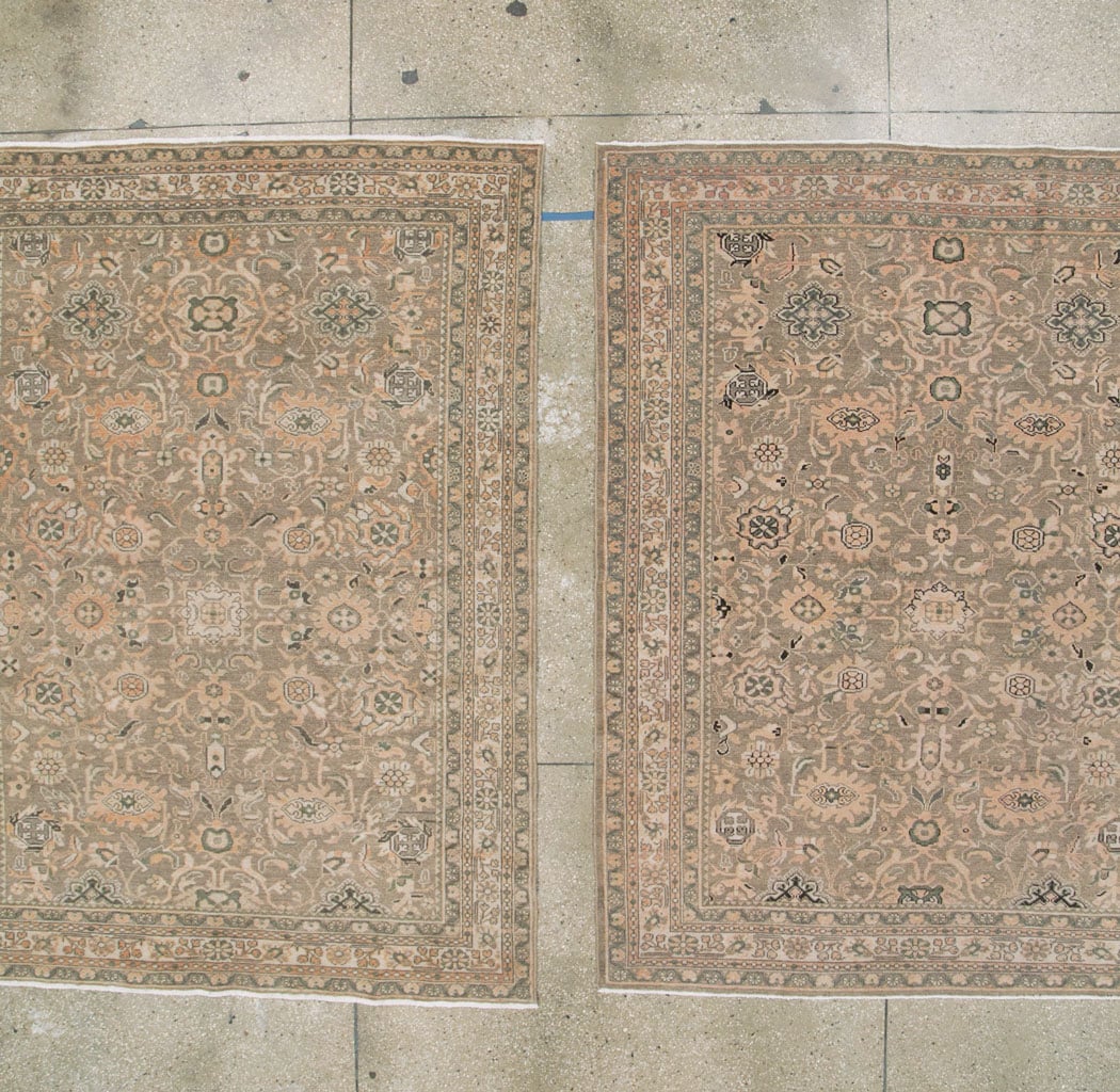 Vintage Persian Malayer Accent Rug (Pair: 2 of 2), No.27899 - Galerie Shabab