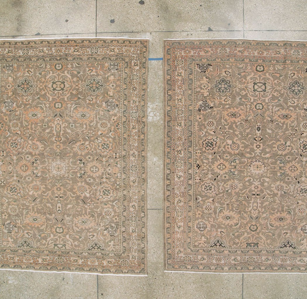 Vintage Persian Malayer Accent Rug (Pair: 2 of 2), No.27899 - Galerie Shabab