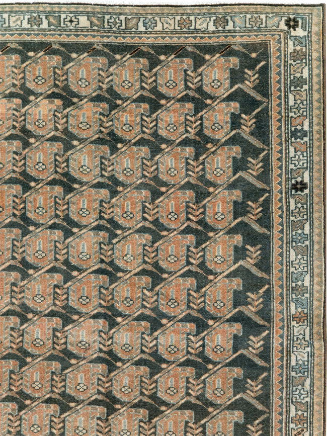 Vintage Persian Malayer Room Size Carpet, No.27912 - Galerie Shabab