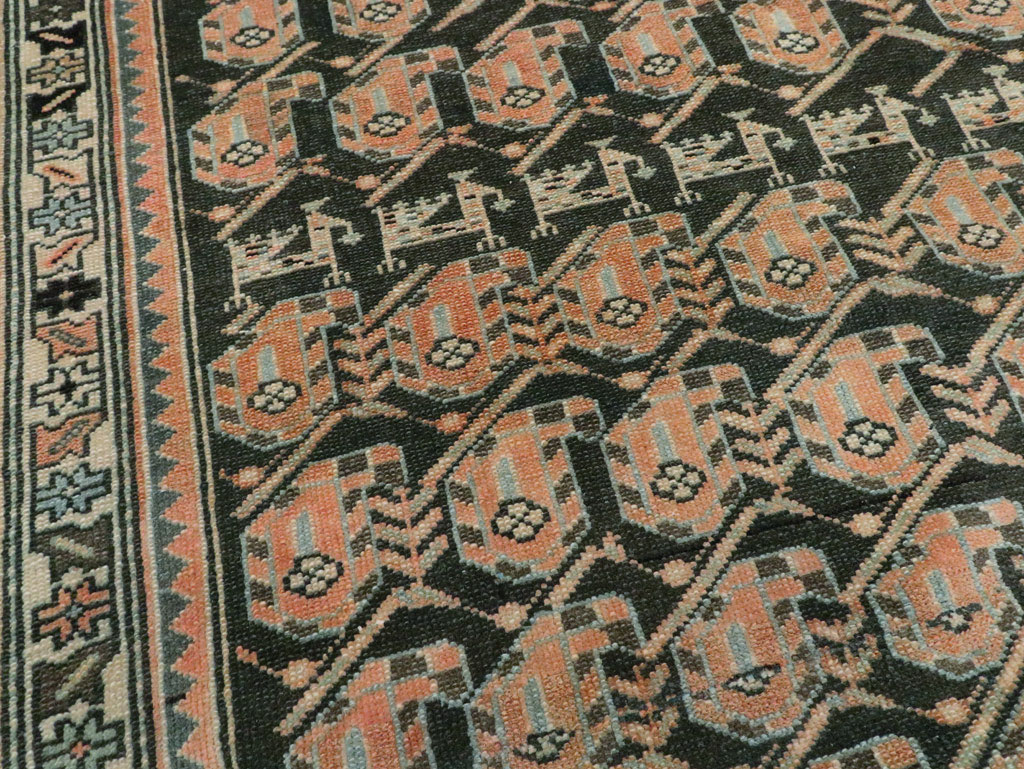 Vintage Persian Malayer Room Size Carpet, No.27912 - Galerie Shabab