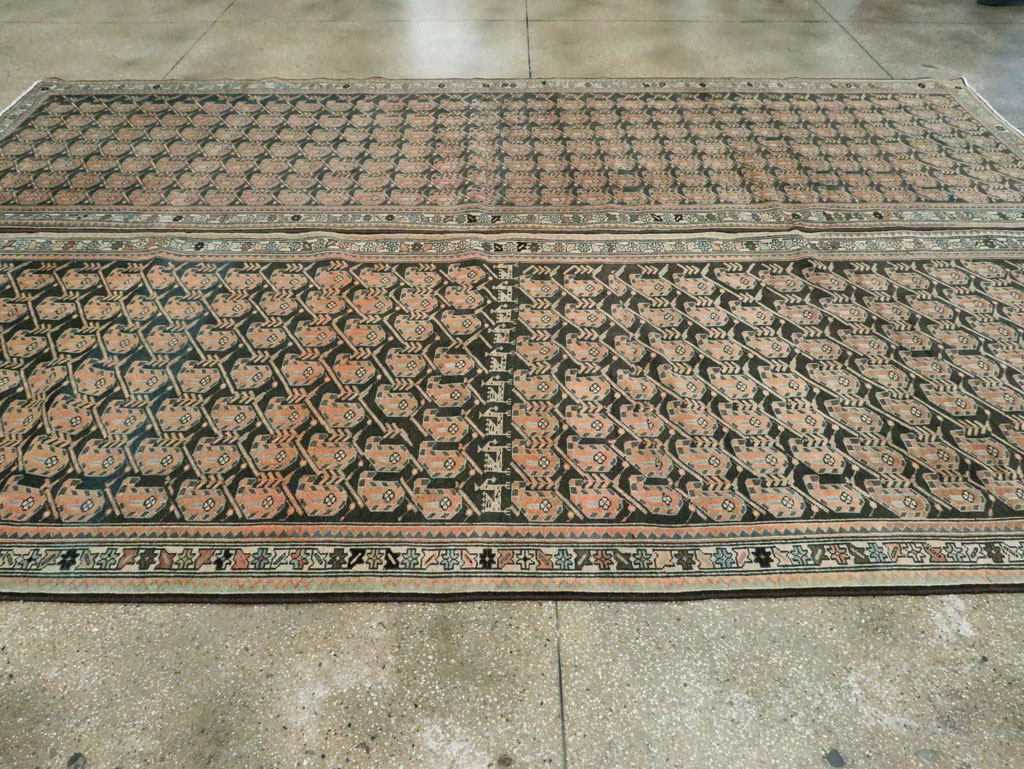 Vintage Persian Malayer Room Size Carpet, No.27912 - Galerie Shabab