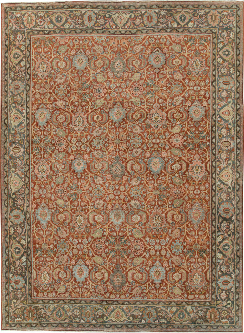 Antique Persian Mahal Carpet, No.27915 - Galerie Shabab